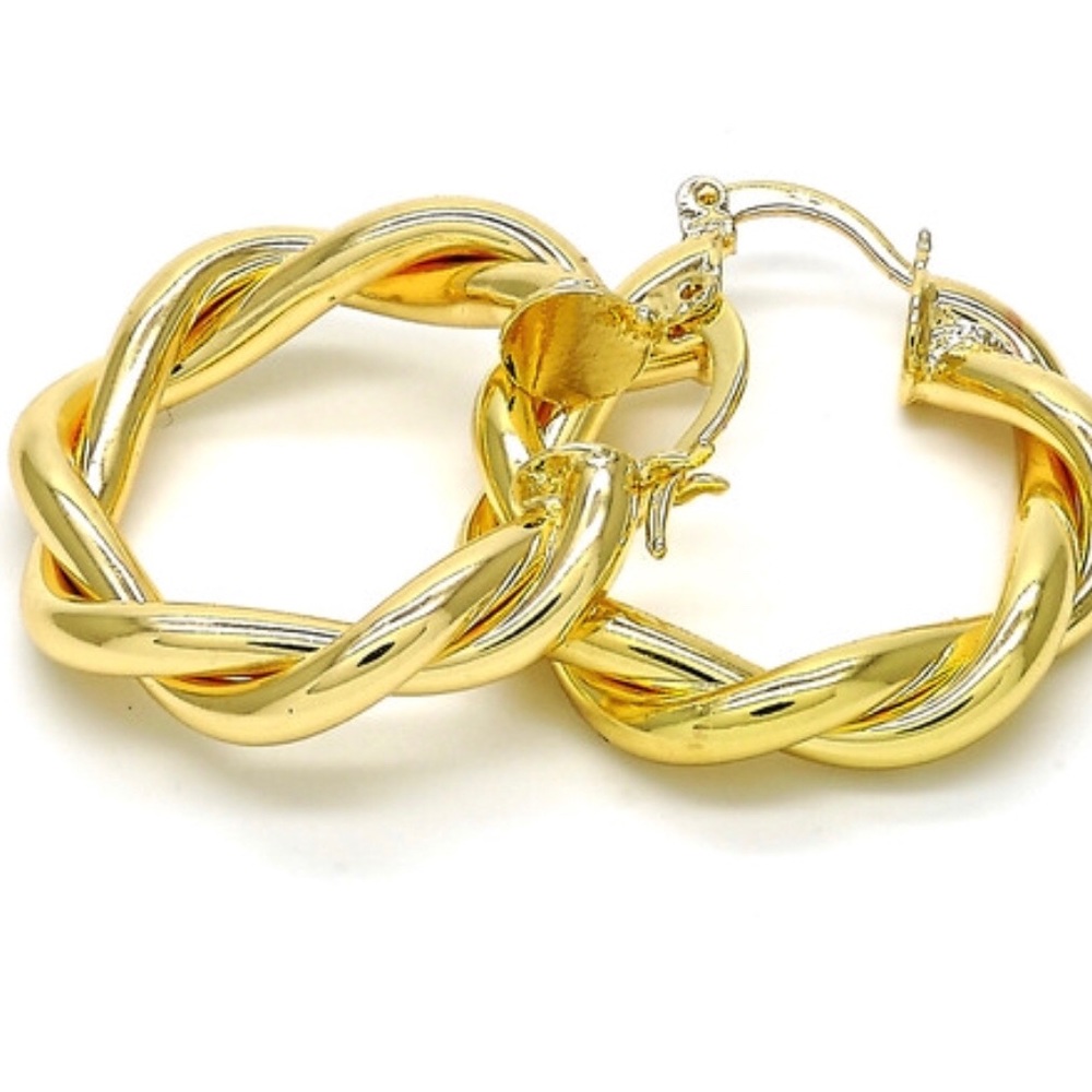 💥💥💥Twist Hoop Style, 14K Gold Filled